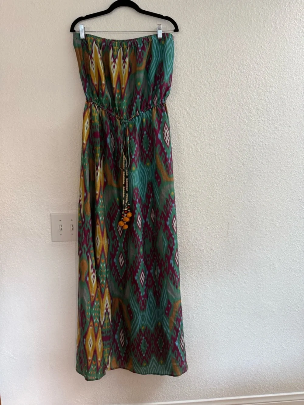 Figue Strapless Multicolor Printed Maxi Dress Size Small - Picture 2 of 6